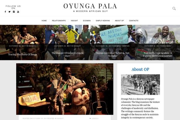 Op theme site design template sample