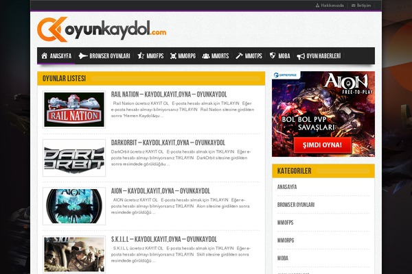 oyunkaydol.com site used Gameleon