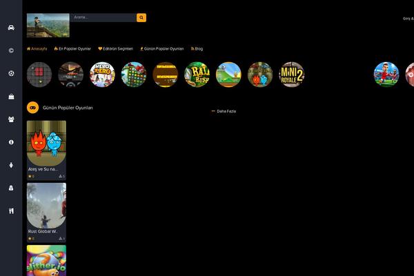 oyunon.com site used Juzk-game