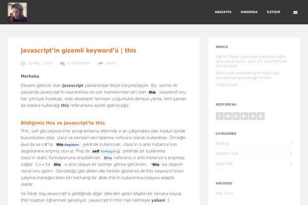 Feather theme site design template sample