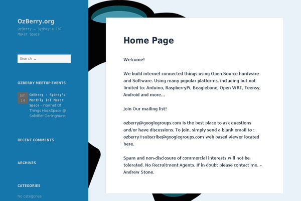 Twenty Fifteen theme site design template sample