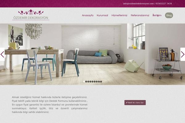 Default theme site design template sample