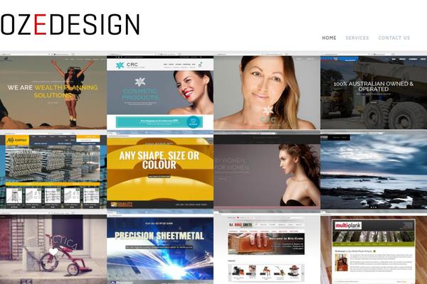 Adirondack theme site design template sample