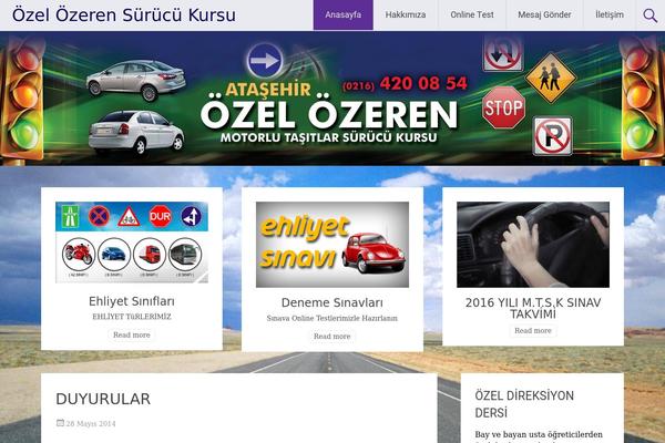 Radiate theme site design template sample