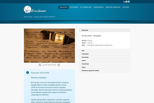Flare theme site design template sample
