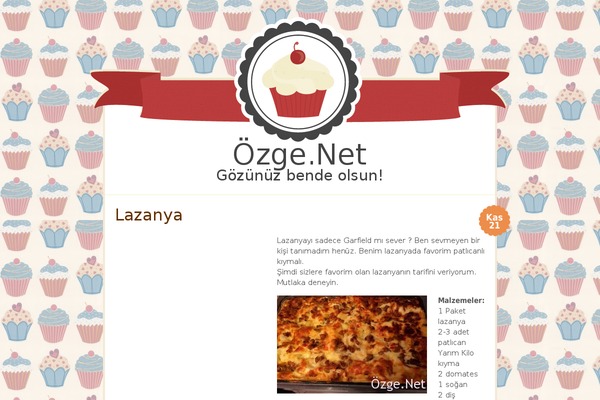Buttercream theme site design template sample