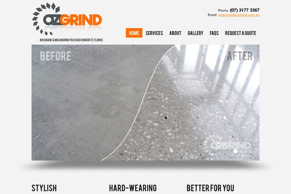 ozgrindpolishedconcrete.com.au site used Theme1426