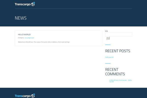 Transcargo theme site design template sample