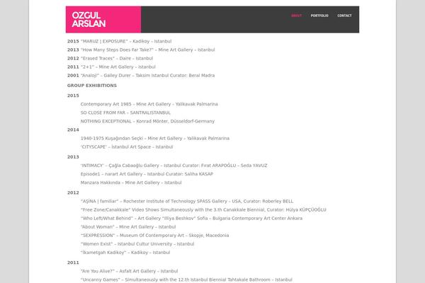 Inside theme site design template sample