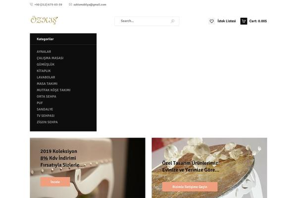 Ozisti theme site design template sample
