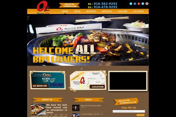 Oz theme site design template sample