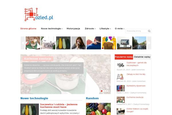 Frontpage theme site design template sample