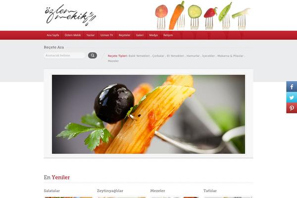 Food Recipes theme site design template sample