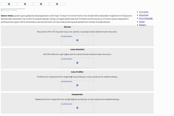 ozmermetal.net site used Ozmermetal