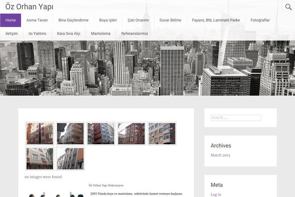 Radiate theme site design template sample