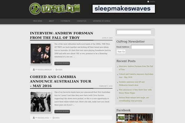 Obscure theme site design template sample