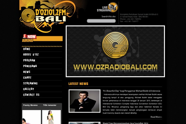 Oz theme site design template sample
