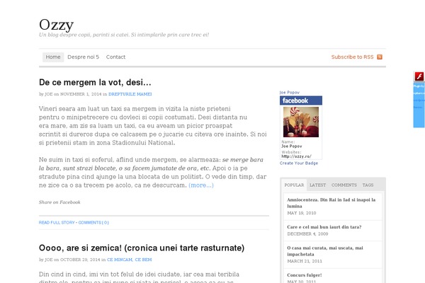 ozzy.ro site used Blogmagic