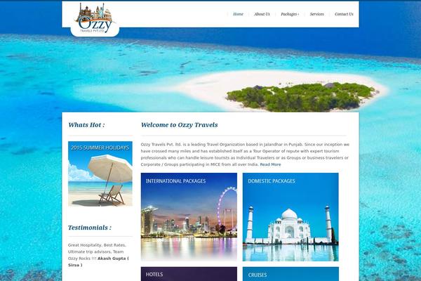 ozzytravels.com site used Ozzy-travels