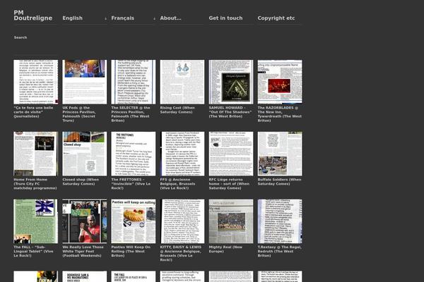 Portfolium theme site design template sample