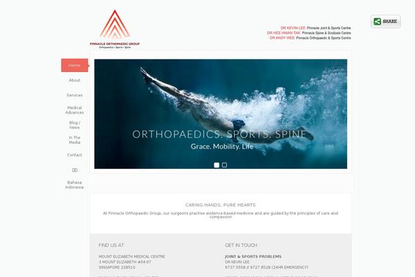 Porto theme site design template sample