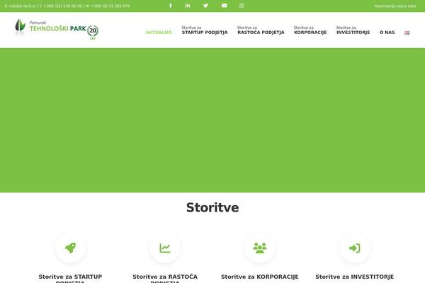 Incubator theme site design template sample