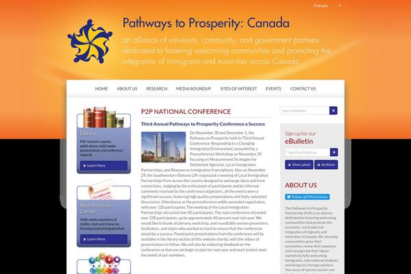 Prosperity theme site design template sample