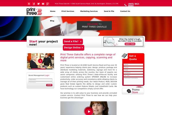 p3oakville.com site used Printthree
