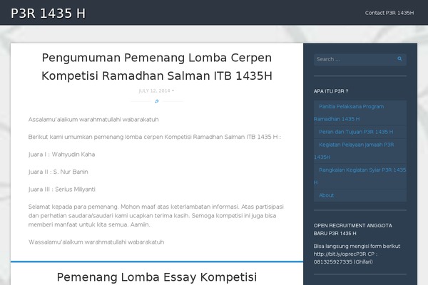 Story theme site design template sample