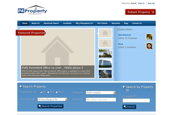 RealEstate theme site design template sample