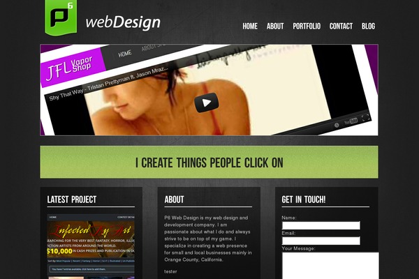 Smallfolio theme site design template sample