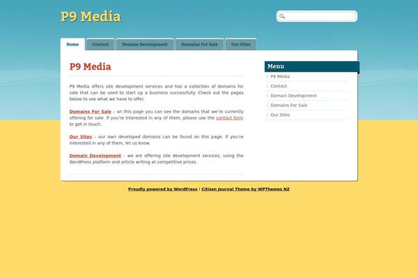 Citizen Journal theme site design template sample