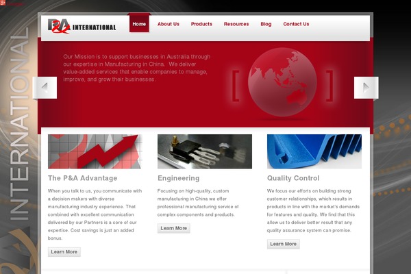 pa-international.com.au site used Pai