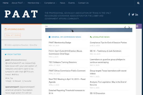 Site using DevBuddy Twitter Feed plugin