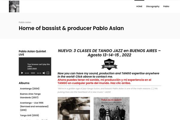 pabloaslan.com site used Mixtapewp