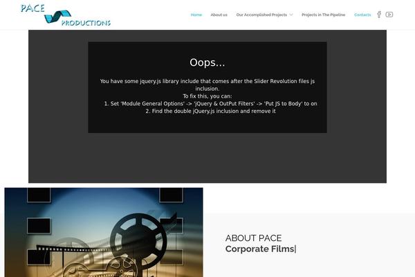 pace-productions.com site used Jevelin