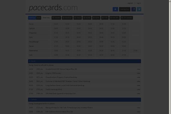 pacecards.com site used Pacecards