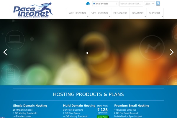 Webhosting theme site design template sample