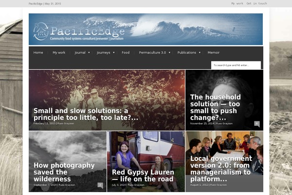 Site using Alpine PhotoTile for Flickr plugin