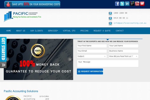 Pacific theme site design template sample