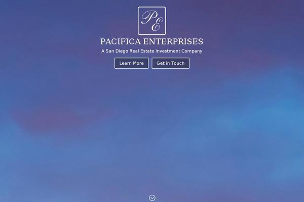 Pacifica theme site design template sample