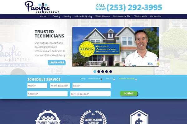 Pacific theme site design template sample