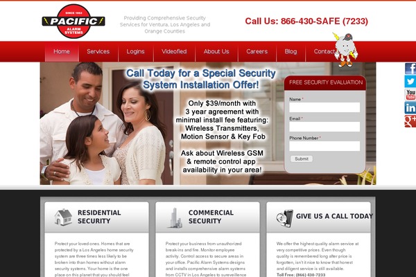 Pacific theme site design template sample