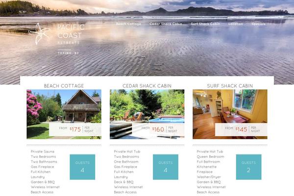 pacificcoastretreats.com site used Pacific-coast-retreats