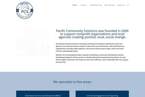 Divi theme site design template sample