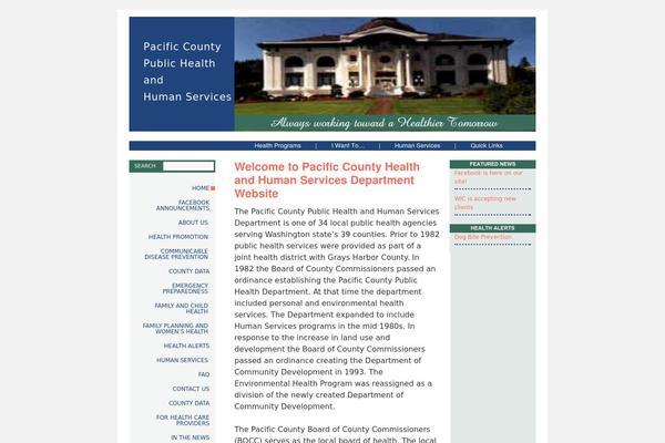 Health theme site design template sample