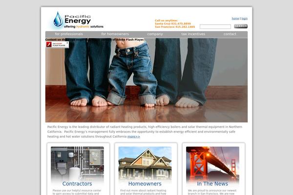 Pacific theme site design template sample