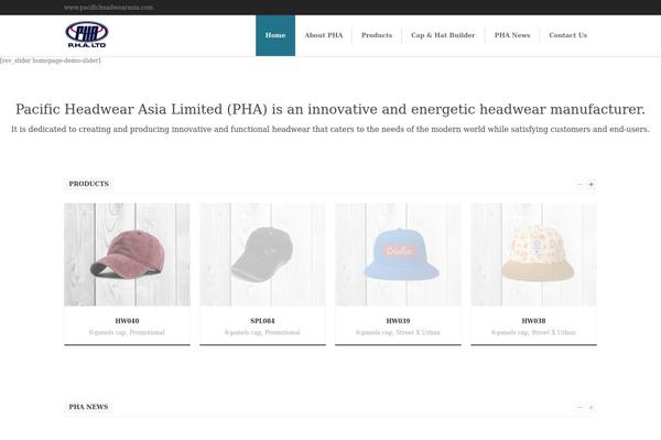 pacificheadwearasia.com site used Pha