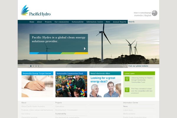 pacifichydro.com.au site used Pacifichydro2011