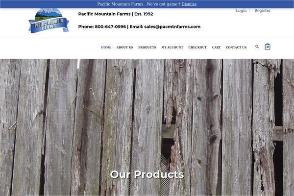 Butcher theme site design template sample